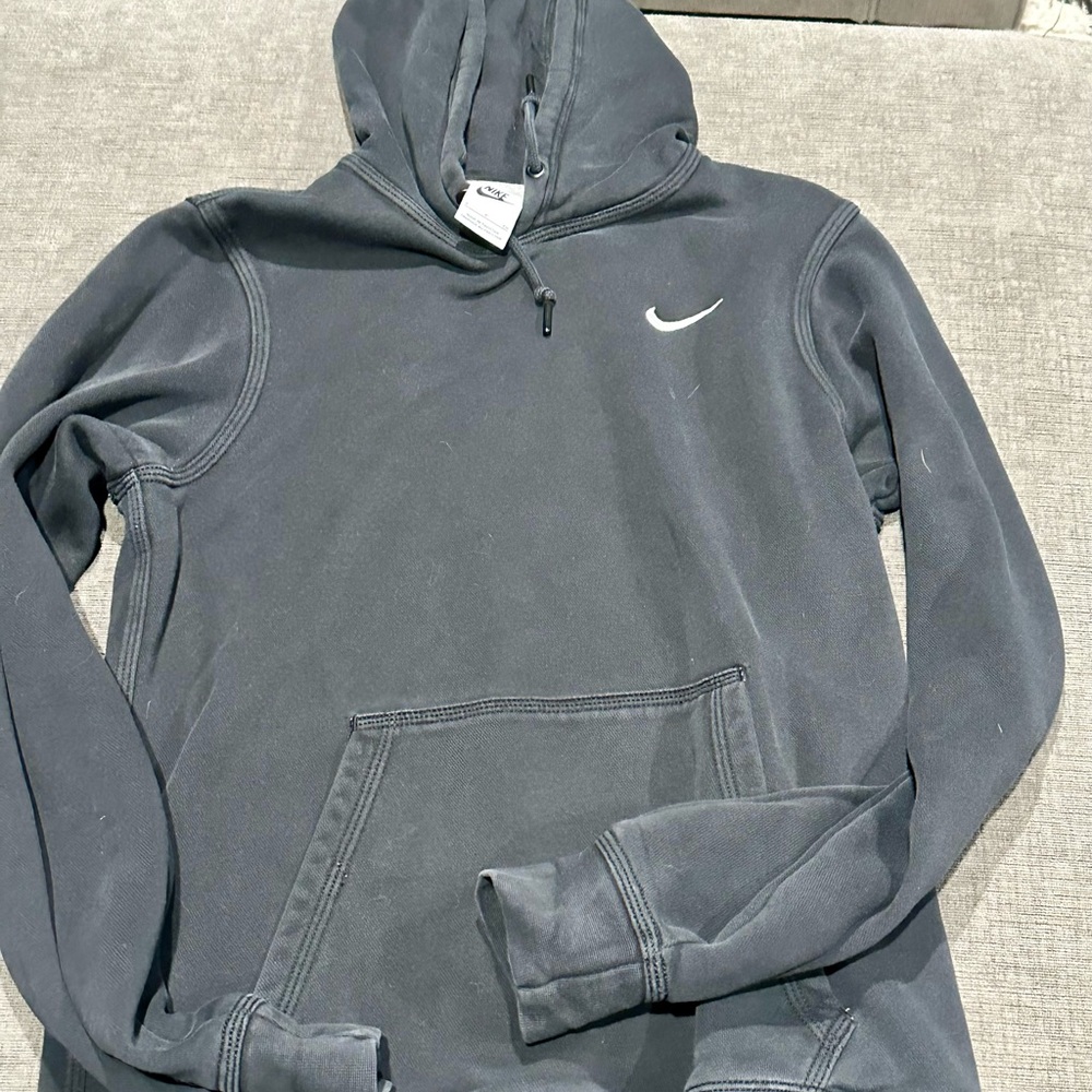 Nike Black Hoodie with White Logo